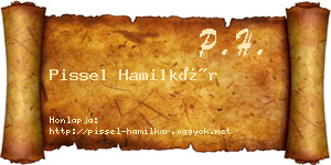Pissel Hamilkár névjegykártya